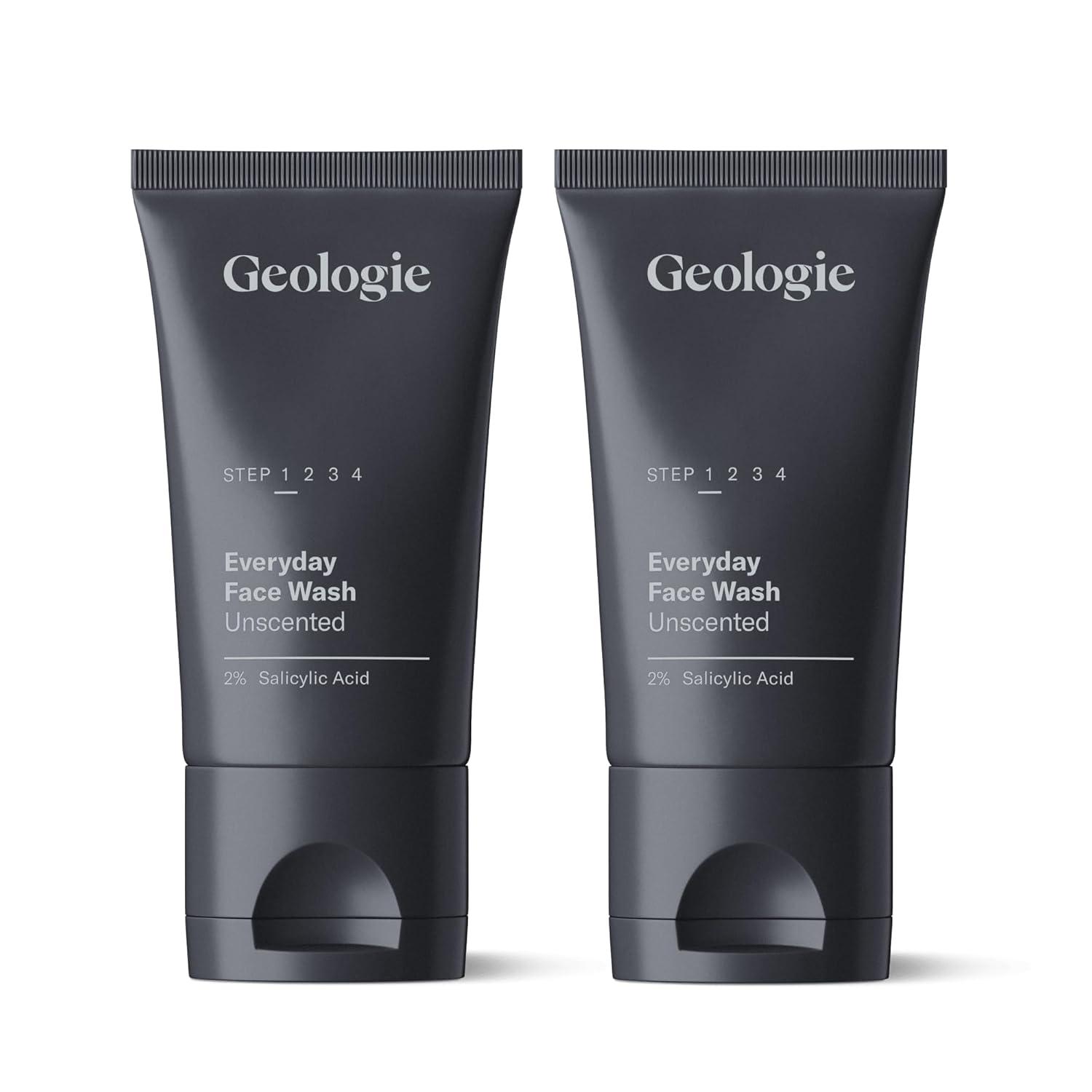 image:imageGeologie 2 Salicylic Acid Face Wash Bergamot Juniper Scent Facial Cleanser for Men amp Women Acne amp Oil Control Deep Cleansing amp BHA Exfoliating Face Wash 2Pack205 Fl Oz Pack of 2