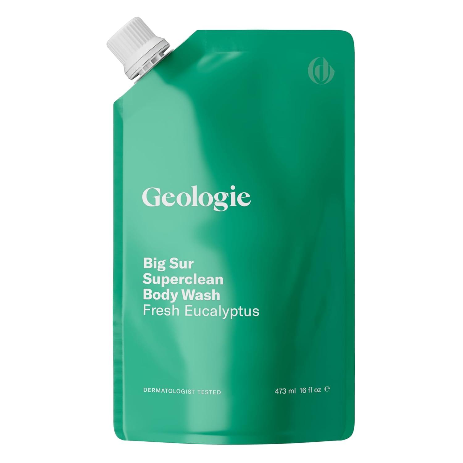 image:imageGeologie Big Sur Fresh Eucalyptus Superclean Body Wash Deep Cleansing Fresh Eucalyptus Shower Gel for Men amp Women AllNatural Clean amp Hydrating DermGrade Formula 84 fl oz BottleBig Sur Fresh Eucalyptus