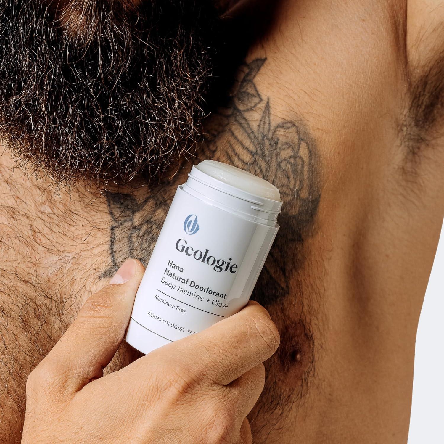 image:imageGeologie Hana Natural Deodorant Jasmine Clove Scent for Men amp Women Sensitive Skin Safe AluminumFree Baking SodaFree Dermatologist Tested Vegan SulfateFree ParabenFree 26 ozHana Deep Jasmine Clove