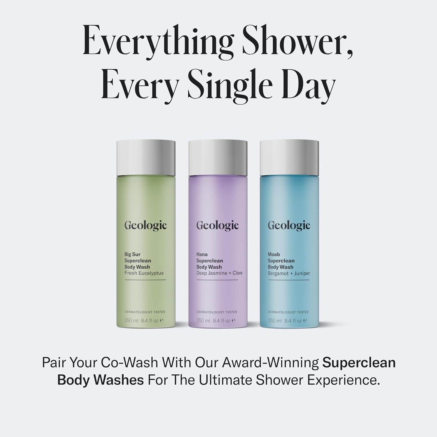 image:imageGeologie Smoothing Hair CoWash 4in1 Hair Cleanser Conditioner Mask amp Serum Avocado Oil Coconut Oil Squalane amp Vitamin B5 Formula For Men amp Women EcoFriendly Pouch 84 Less PlasticAvocado Coconut
