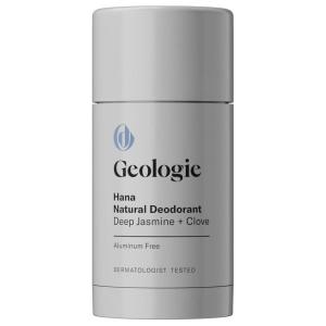 image:imageGeologie Hana Natural Deodorant  Jasmine  Clove Scent for Men amp Women  Sensitive Skin Safe  AluminumFree Baking SodaFree Dermatologist Tested Vegan SulfateFree ParabenFree  26 ozHana  Deep Jasmine  Clove