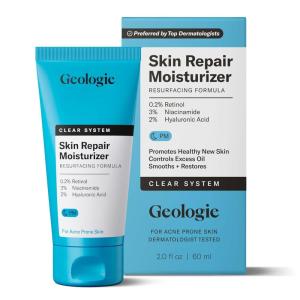 image:imageGeologie Skin Repair Moisturizer Face Cream  Clear System Retinol Resurfacing Formula  For Blemish Prone Skin with Niacinamide amp Hyaluronic Acid  60 ML