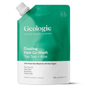 image:imageGeologie Smoothing Hair CoWash  4in1 Hair Cleanser Conditioner Mask amp Serum  Avocado Oil Coconut Oil Squalane amp Vitamin B5 Formula For Men amp Women  EcoFriendly Pouch 84 Less PlasticTea Tree  Aloe